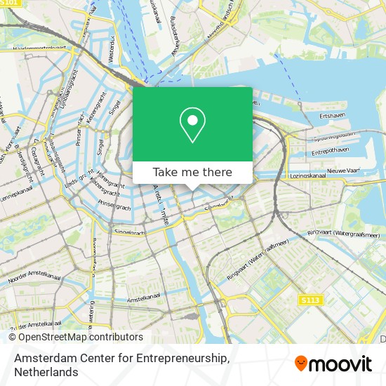 Amsterdam Center for Entrepreneurship map