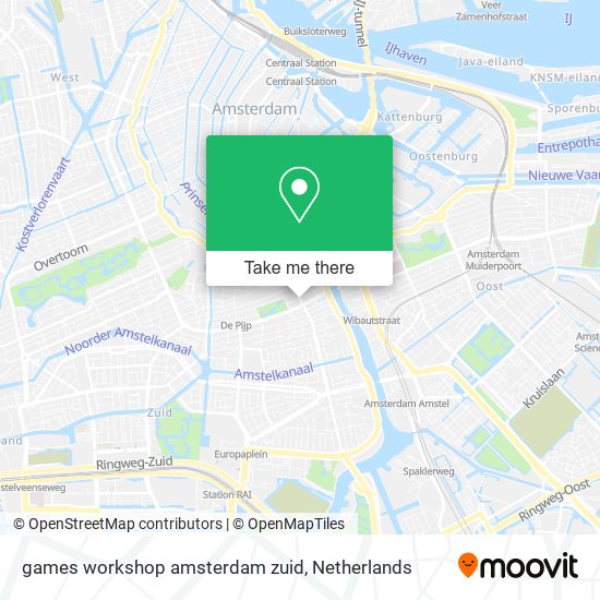 games workshop amsterdam zuid map