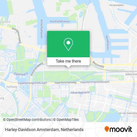 Harley-Davidson Amsterdam map