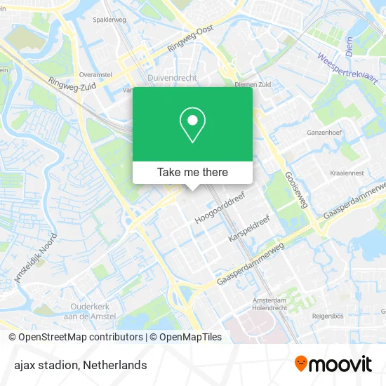 ajax stadion Karte