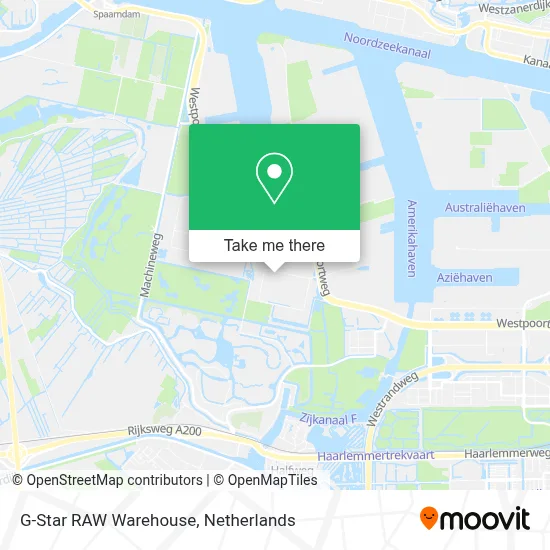 G-Star RAW Warehouse map