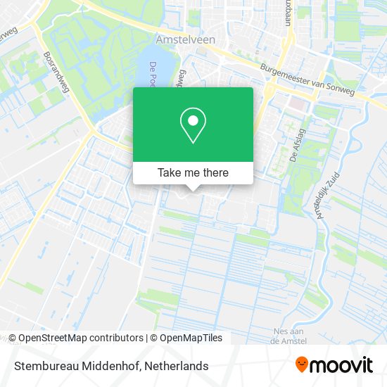 Stembureau Middenhof map