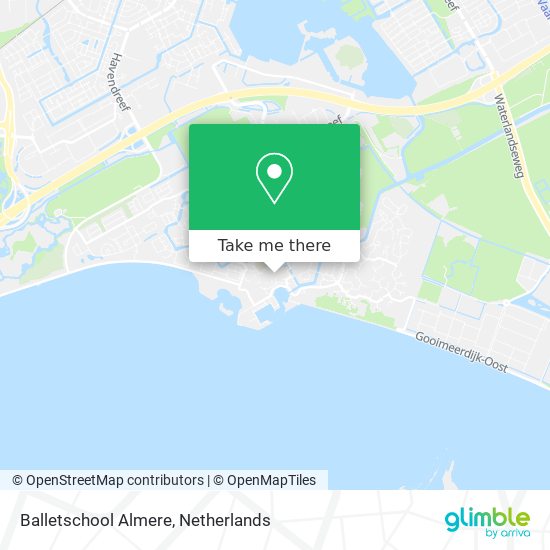 Balletschool Almere map