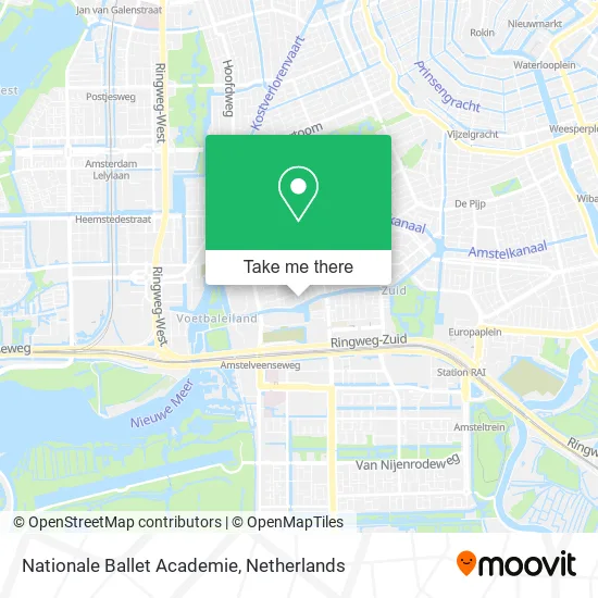 Nationale Ballet Academie map
