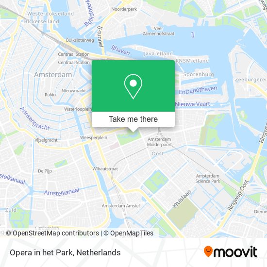 Opera in het Park map