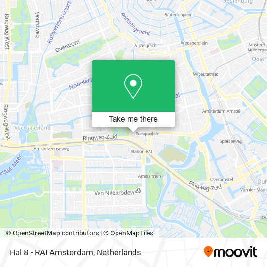 Hal 8 - RAI Amsterdam map