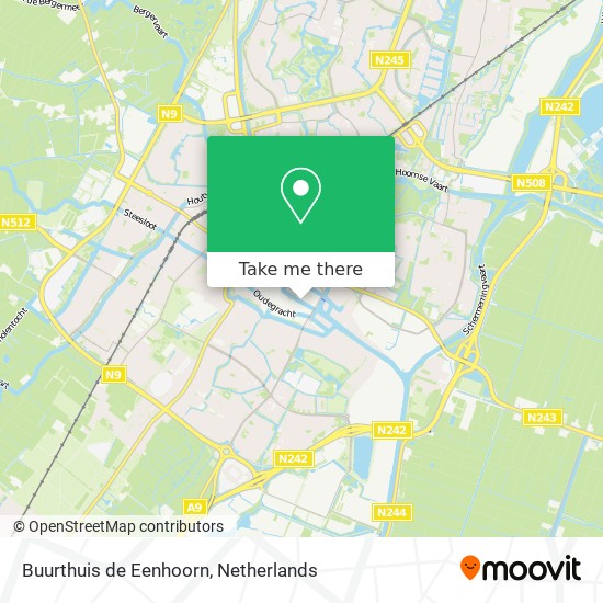 Buurthuis de Eenhoorn map