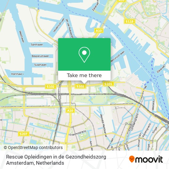 Rescue  Opleidingen in de Gezondheidszorg Amsterdam map