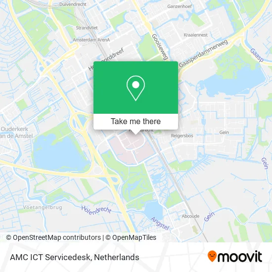 AMC ICT Servicedesk map