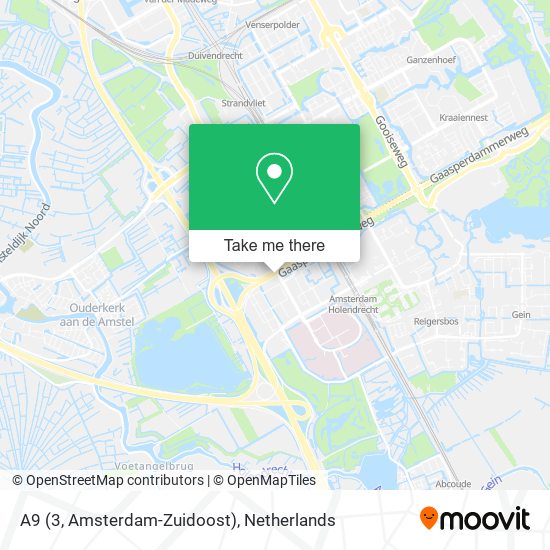 A9 (3, Amsterdam-Zuidoost) map