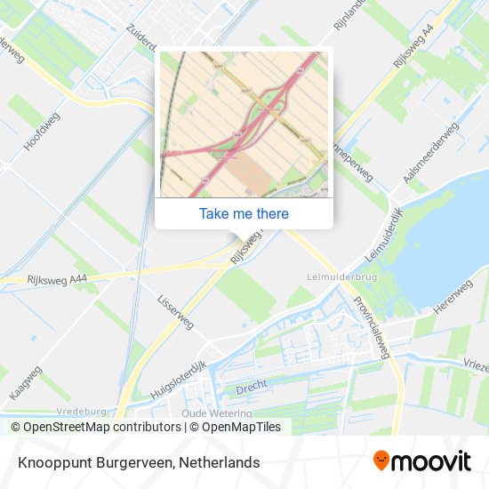 Knooppunt Burgerveen map
