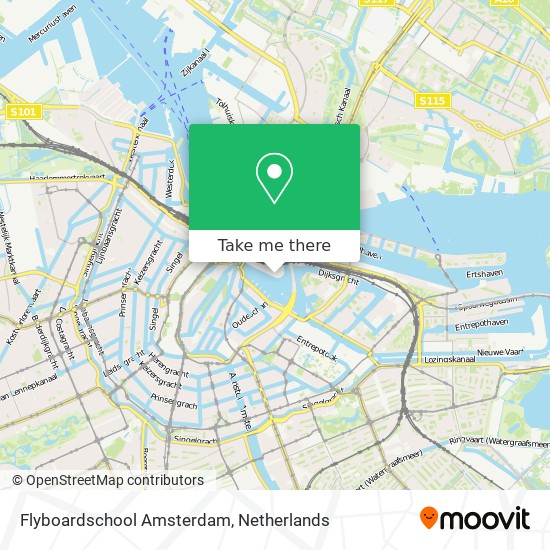 Flyboardschool Amsterdam Karte