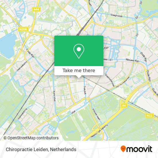 Chiropractie Leiden map