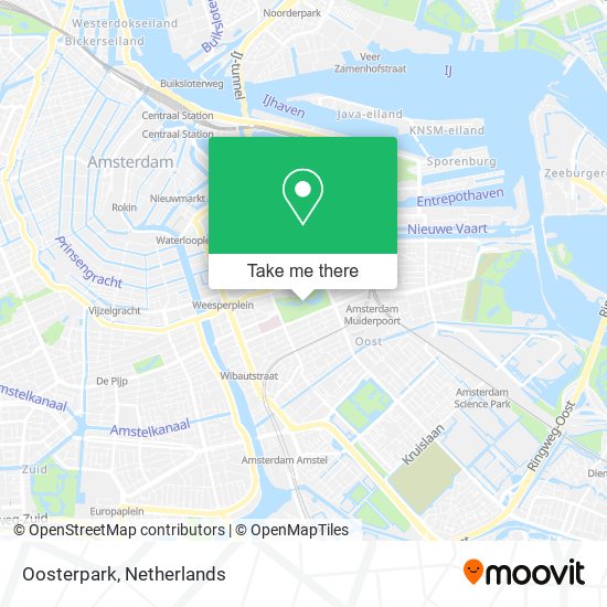 Oosterpark map