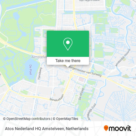Atos Nederland HQ Amstelveen map