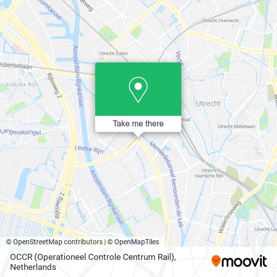 OCCR (Operationeel Controle Centrum Rail) map