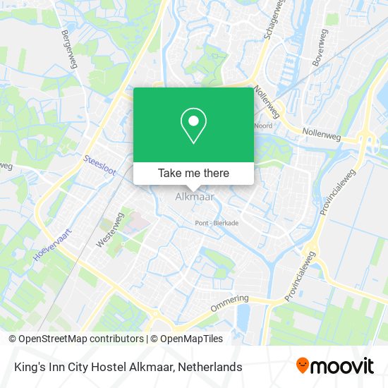 King's Inn City Hostel Alkmaar map