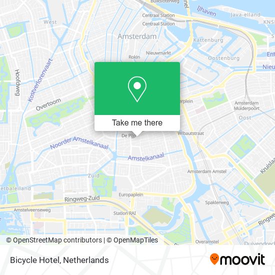 Bicycle Hotel map