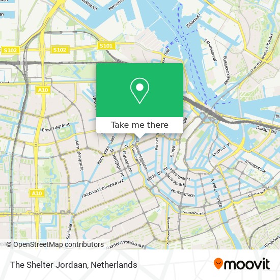 The Shelter Jordaan map