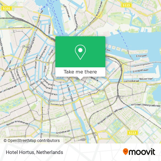 Hotel Hortus map