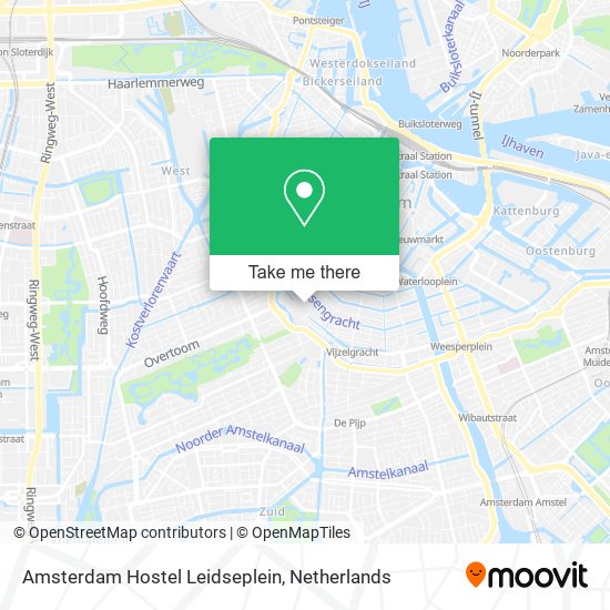 Amsterdam Hostel Leidseplein map