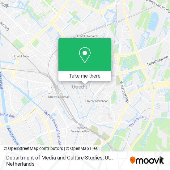 Department of Media and Culture Studies, UU map