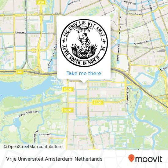 Vrije Universiteit Amsterdam map