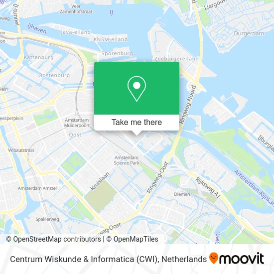 Centrum Wiskunde & Informatica (CWI) Karte