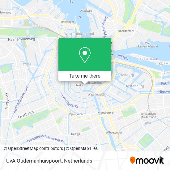 UvA Oudemanhuispoort map