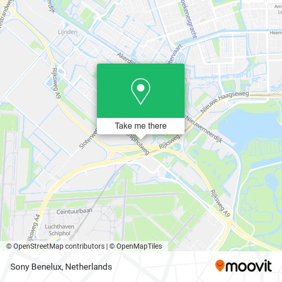 Sony Benelux map