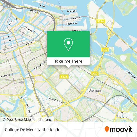 College De Meer map