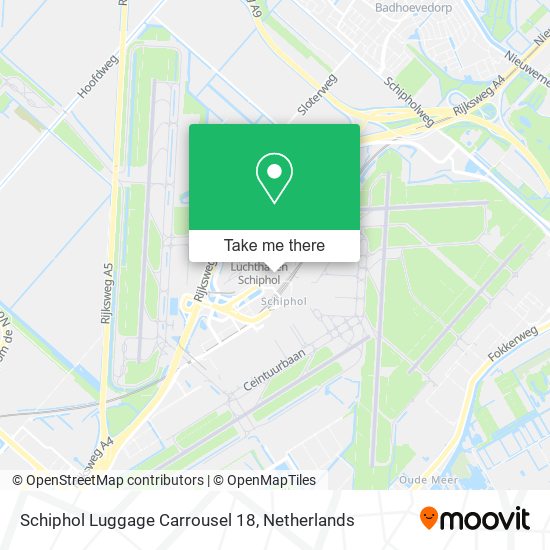 Schiphol Luggage Carrousel 18 map