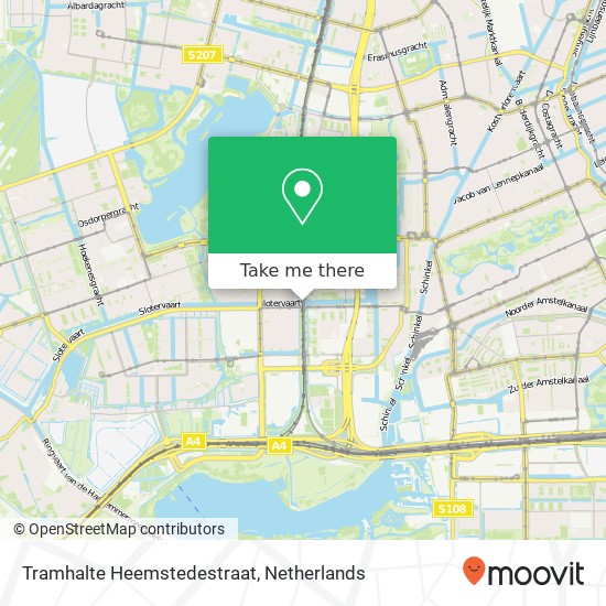 Tramhalte Heemstedestraat Karte