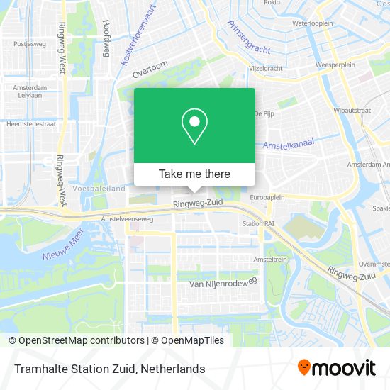Tramhalte Station Zuid map
