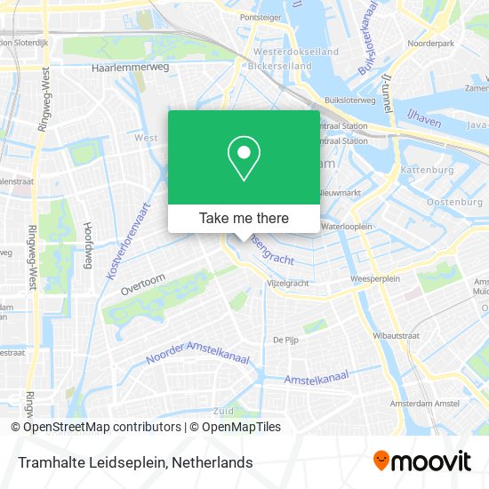Tramhalte Leidseplein map