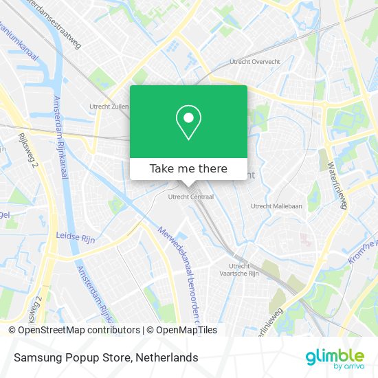 Samsung Popup Store Karte