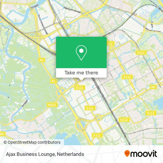 Ajax Business Lounge map