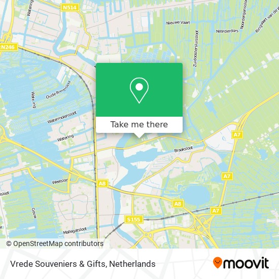 Vrede Souveniers & Gifts map
