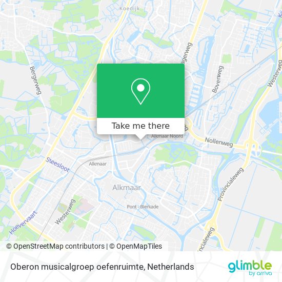 Oberon musicalgroep oefenruimte map