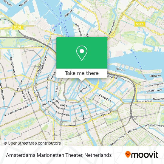 Amsterdams Marionetten Theater Karte