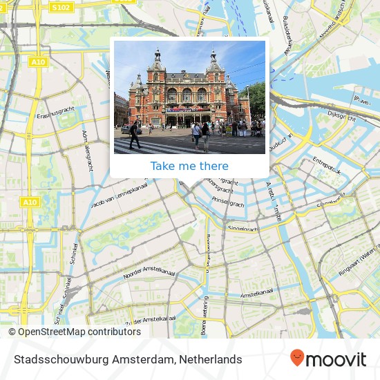 Stadsschouwburg Amsterdam map