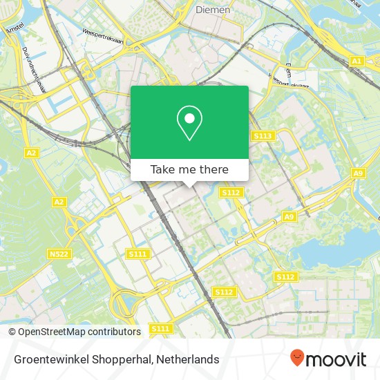 Groentewinkel Shopperhal map