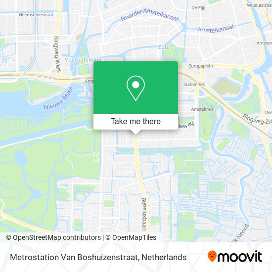 Metrostation Van Boshuizenstraat map