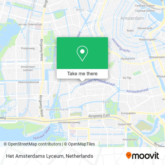 Het Amsterdams Lyceum Karte