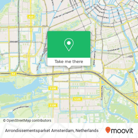 Arrondissementsparket Amsterdam map