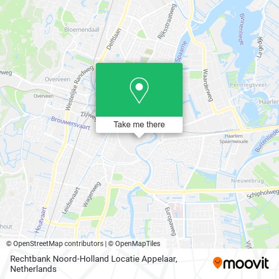 Rechtbank Noord-Holland Locatie Appelaar map