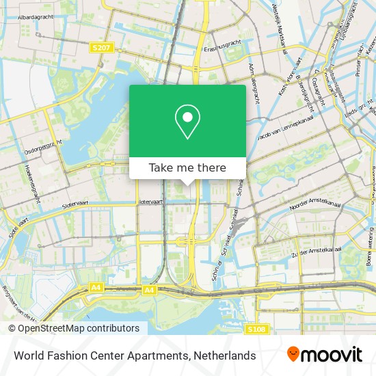 World Fashion Center Apartments map