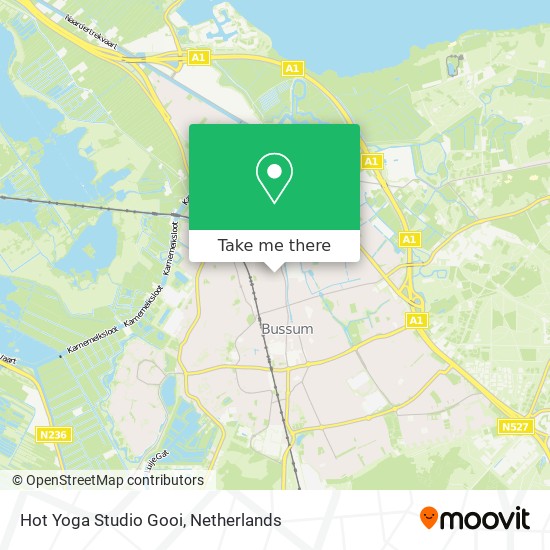 Hot Yoga Studio Gooi map