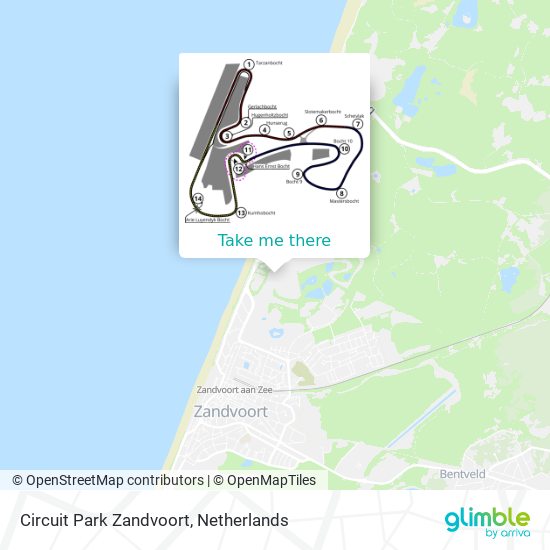 Circuit Park Zandvoort map