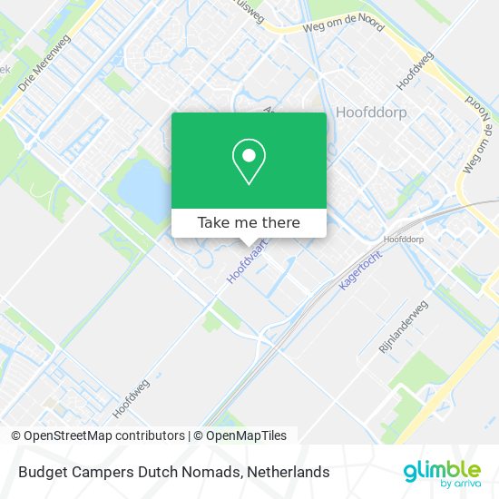 Budget Campers Dutch Nomads map
